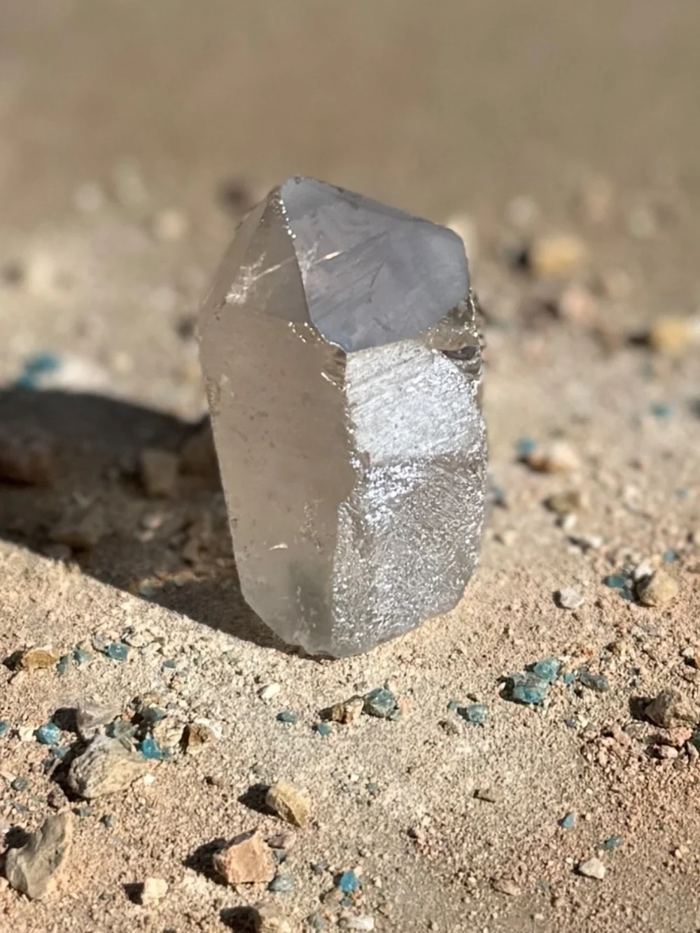 Bahia Angel Aura Grey Garden Phantom Quartz Crystal Point Tower